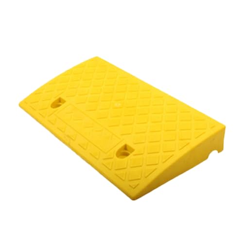 Bordsteinrampe Tragbare Leuchte, 50 X 27 X 13 cm Bordsteinrampen Aus Kunststoff, Auffahrrampe Motorrad, Anti-Rutsch Und Witterungsbeständig, Schwellenrampe Auto Auffahrhilfe Für Auto Fahrrad Motorrad