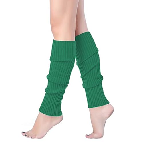 VONJUMA Stulpen Damen Sexy Beinstulpen Neon Strümpfe Für 80Er 90Er Jahre Kostüme Zu Motto Partys Fasching Karneval Oder Zum Tanzen Damen Einheitsgröße Minzgrün