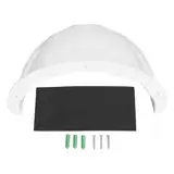 Überwachungskamera-Schutzdach, Großer Innenbereich, Hochbelastbare Kamerakuppel, Sonnenschutz, Verschleißfest, für PTZ-Kameras (White)