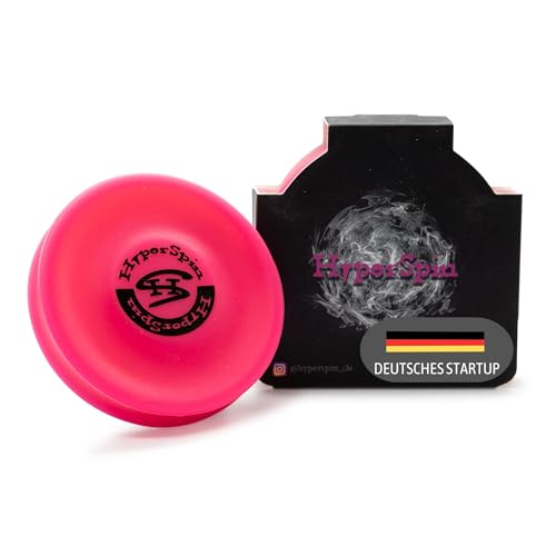 HYPERSPIN Mini-Frisbee - fliegt über 60 Meter weit - Trendsport, Outdoor-Spielzeug aus Silikon, die kleine neon Wurfscheibe ist der Neue Fun Sport klein u. passt in Jede Hosentasche