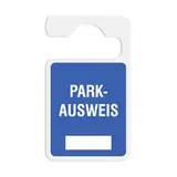 Betriebsausstattung24 Parkausweis zum Anhängen an den Autorückspiegel - Parkausweis zur Selbstbeschriftung - Kunststoff
