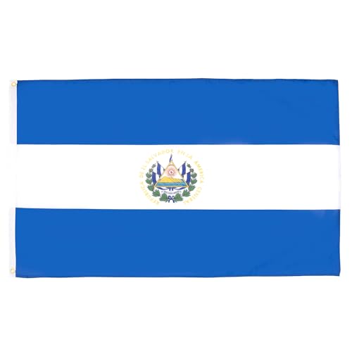 AZ FLAG - Flagge El Salvador - 150x90 cm - Salvadorianische Fahne 90 x 150 Cm Feiner Polyester - Flaggen