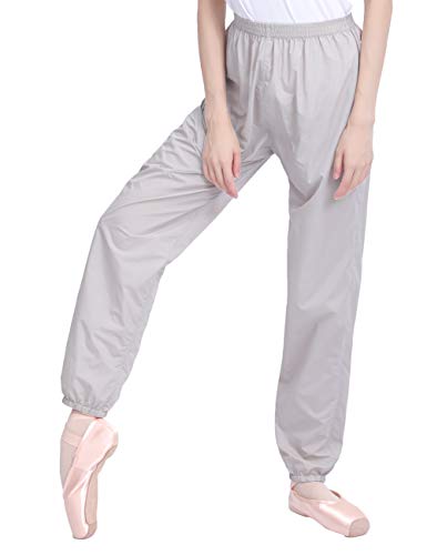 Daydance Ballett-Hose aus Ripstop-Material, leicht, Intensität, Nylon, für Tanzen, grau, Groß