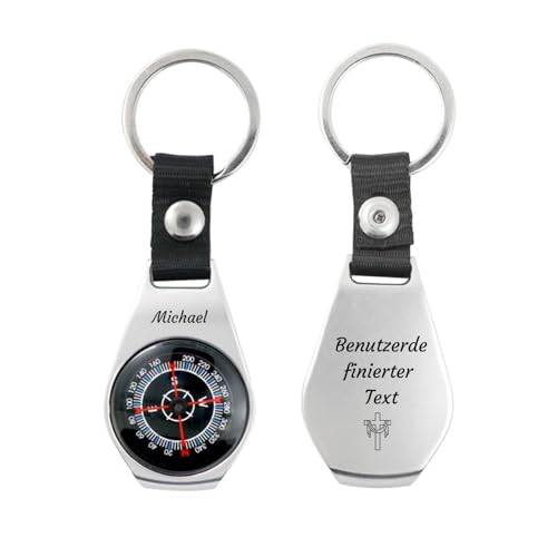 Personalisierte Kompass Outdoor Benutzerdefinierter tragbarer Outdoor Kompas mit Leuchtziffern Wasserdicht Kompass für Camping Wandern Jagd und Aktivitäten im Freien (Wander Kompass)