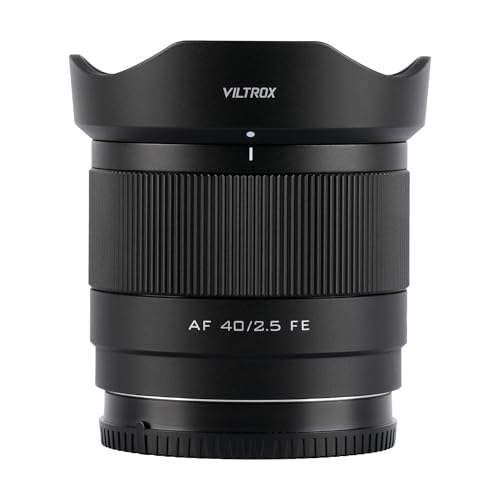 VILTROX AF 40mm f2.5 FE Vollformat Objektiv für Sony, 40mm f/2.5 Prime e Mount Objektiv für Sony a7cr a7ii a9iii a7cii a7rv a6700 a7iv a7iii ZV-E10 II a6600 a6400