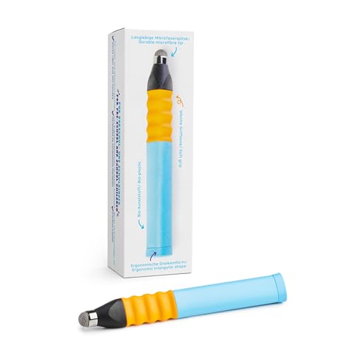 Edurino Ergonomischer Eingabestift I Special Edition | Tablet Stift für Kinder I Eingabestift für Edurino Figuren I Lernspiele ab 4 Jahren I Stylus Touch Pen (Hellblau)