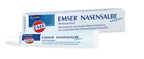 Emser Nasensalbe sensitiv mit Emser Salz - Bei trockener und wunder Nase - 8 g