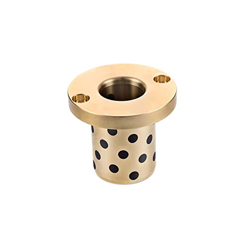 6,8,10 mm Innendurchmesser Graphit-Kupfer-Gleitlager ohne Öl integrierte Buchse Rundflansch-Führungsbuchse 2St (Color : MPTZ, Size : 2PCS_8X12X15-27X4)
