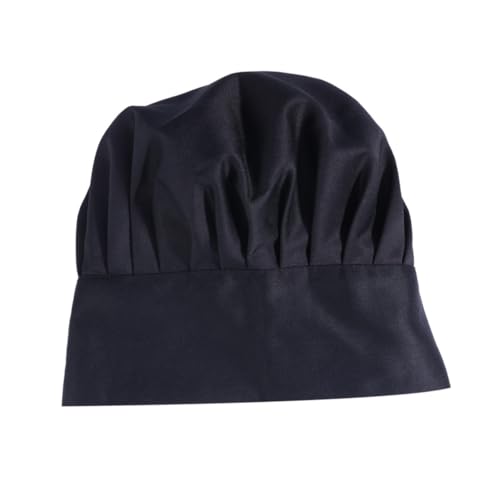 PACKOVE Kochmütze Hoher Hut des Kochs Grillhut Koch-Cosplay-Hut Küchenchef Mütze Chef-mütze Hut Bauschige Mütze Kulinarischer Hut des Kochs Bäcker Hoher Hut Restaurant-Kappe Black