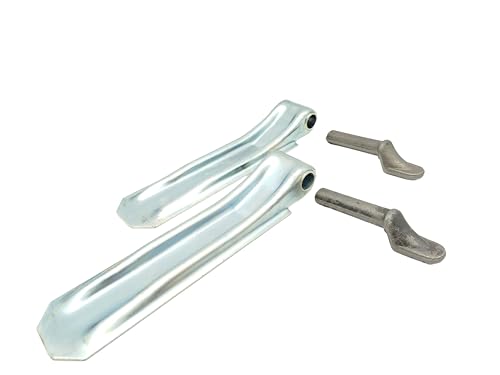HGW 2 * Anhänger Bordwandscharnier mit Ø 15mm Anschweiß-Bolzen/Scharnier-Set für PKW Anhänger (290mm)