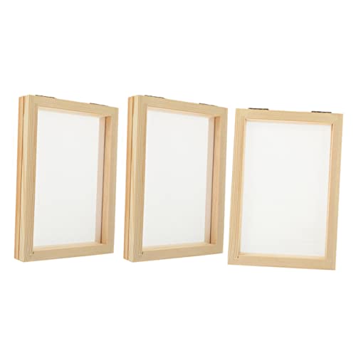 Sewroro 3st Papierrahmen Rahmen Zur Papierherstellung Werkzeuge Zur Papierherstellung Form Für Die Papierherstellung DIY Form Und Büttenpapier Für Die Papierherstellung Bastelrahmen Kupfer