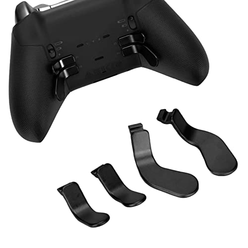 Ersatzteile aus Metall des Controllers One Elite Controller Series 2 Modell 1797, einschließlich 4 Auslöser-Paletten aus Edelstahl (schwarz)