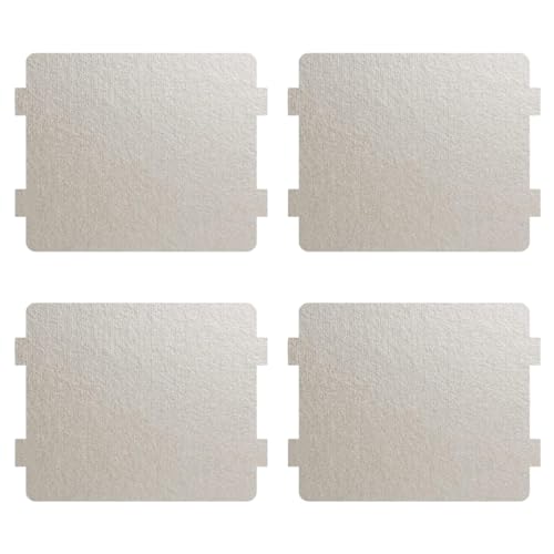 PHCOZY 4 Pcs Mikrowelle Glimmerplatte glimmerscheibe Universal Reparatur Teil für Hauptküche Mikrowelle(11x10cm)