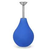 SUNJULY Ballbrause Anzucht 230ml, Ballbrause für Pflanzen, Silikon Bewässerung Sprinkler Kugel mit Edelstahl Düse, Pflanzen Blumen Sprüher für Gießen Samen Bonsai Empfindliche Pflanzen Stecklinge-Blau