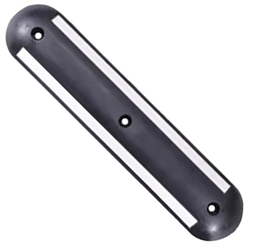 UvV Trennbalken Radstopper reflektierend - Begrenzung von Fahrspuren oder Parkplatzmarkierung Länge 700 mm, 45 mm Hoch (schwarz-weiß, 700 mm)
