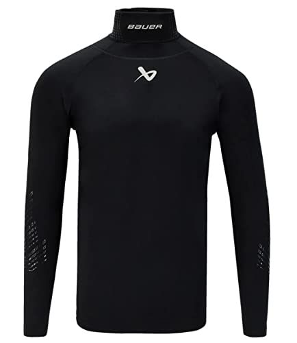 Bauer S22 Long Sleeve neckprotect top - Senior
