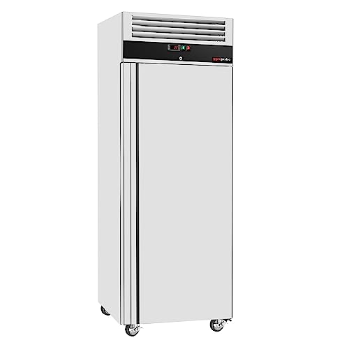 GGM Gastro | KSJ650ND | Kühlschrank Edelstahl ECO - GN 2/1-700 Liter - mit 1 Tür
