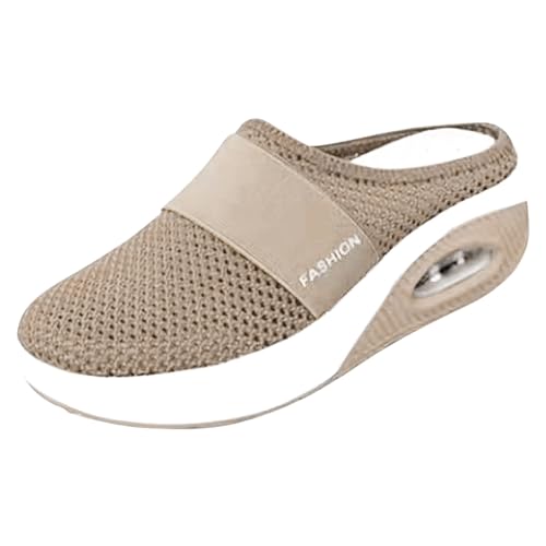 Orthopädische Schuhe Damen Herren Air Cushion Slip-On Walkingschuhe Diabetiker Freizeit Mesh Fersensporn Atmungsaktiv Sandals Hausschuhe Gesundheitsschuhe Clogs Pantoffeln Atmungsaktive Pantoletten