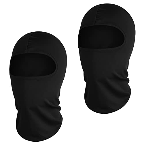 Lusofie 2 Stück Sturmhaube Motorrad Gesichtsmaske Skimaske Motorradmaske Fahrradmaske Sturmmaske Leicht Atmungsaktiv Winddicht Multifunktional Herren Balaclava Damen Winter Sommer