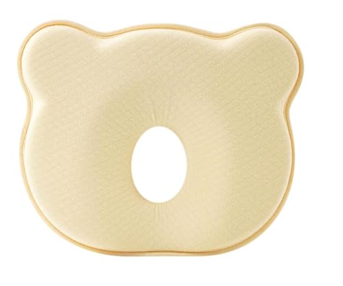 Babykissen Kopfkissen Neugeborene Memory Foam Reisekissen Gegen Plattkopf Weiches Nackenschutz Kinderkissen Geschenk für 0-12 Monate Neugeborene (A)