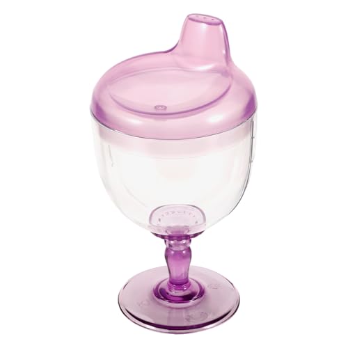 ifundom Kelch-Schnabeltasse Weinglas-Schnabeltasse Mit Deckel Kein Verschütten Anti-Fall-Getränkebecher Für Geburtstagsfeier 170 Ml