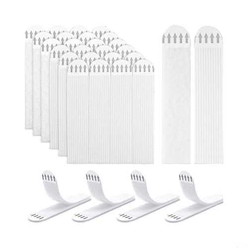 Advokingtap 48 Paar Rahmen-Installationsband, Mehrzweck-Acrylschaum-Trägerband, geeignet für glatte und saubere Spiegel, Haken