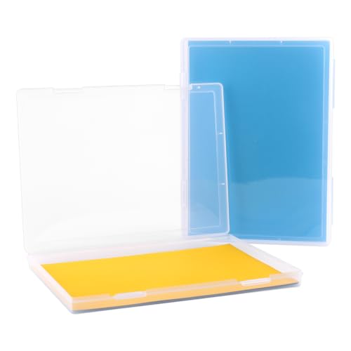 Archivbox A4, 2er-Pack Durchsichtige Din-A4-Aufbewahrungsbox for 8.5" x 11" Letter Paper, Tragbare Projektkoffer aus Plastik für Dokumente A4-Papier, Briefe, Sammelalben,30.5X22.3X2.2CM