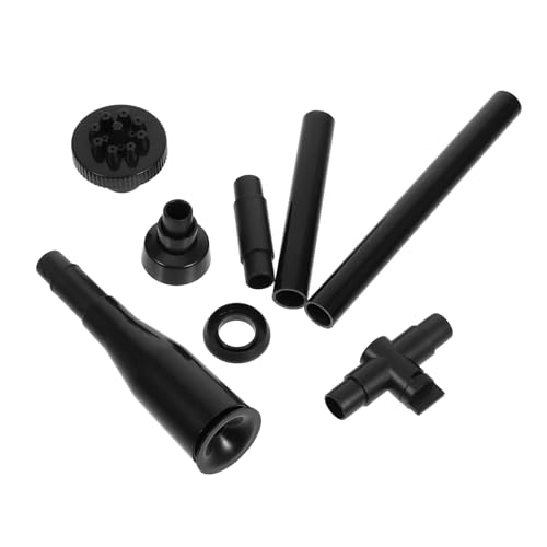 Abaodam 1 Satz Springbrunnendüse gartenpumpe Aquarium Wasserfontäne für den Garten Umwelt Teich Springbrunnen Zubehör Brunnenkopfdüse Teichbrunnendüse Vogelbrunnenpumpe Düsenkit Abs Black