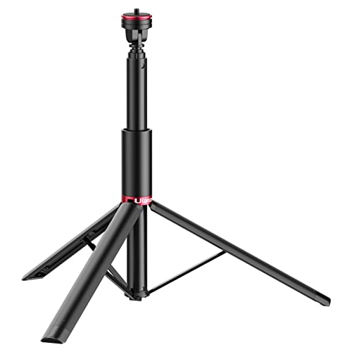 Ulanzi Verstellbarer 1,8 m Aluminium-Stativ, 360º drehbarer Halterungsständer für Lichter, Webcams, Kameras, GoPro, Insta360 Link One X2 X3