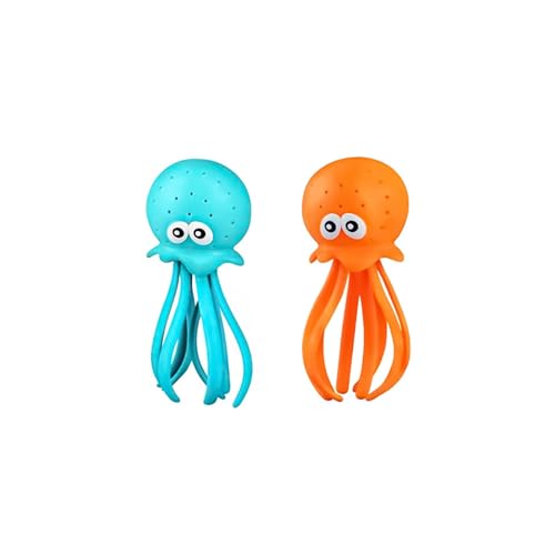 0XBIT Oktopus Wasserbomben, 2 Stücke Wasserspielzeug, Wiederverwendbare Wasserbomben, Wassertiere mit Wasserbombeneffekt, Poolspielzeug, geeignet für Schwimmbäder, Schwimmbäder, Badewannen