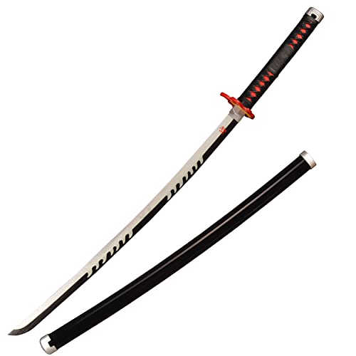 Sword Valley Holz Blade Anime Samurai Schwert, Demon Slayer-Schwert 104 cm- Wooden Cosplay Schwert-Kamado Tanjirou2