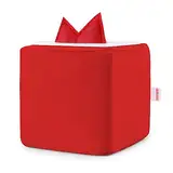 Cover für Toniebox, Schutzhülle mit Filzbezug für Tonie-Ohren, Rot, Staubschutz