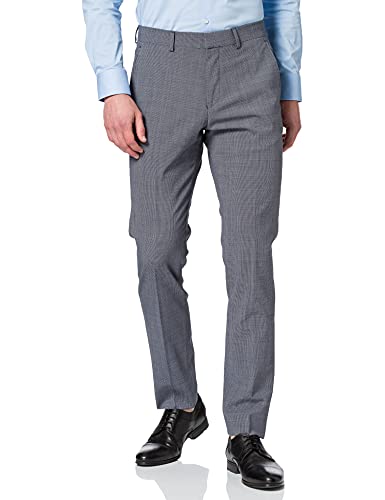 s.Oliver BLACK LABEL Herren 160.11.899.18.180.2064407 Tuxedo-Hose, Dark Blue Check, 26