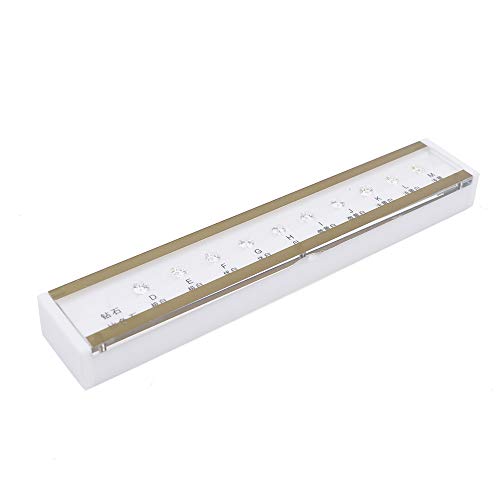 10 Farben GIA Master Set 10CT Diamond Color Grading Grader Farbtester-Tool Professionelles Juwelier-DM-Grader-Set for Schmuckbewertungsinstitute, Ausbildungseinrichtungen, Ladenbewertungskontrolle/218