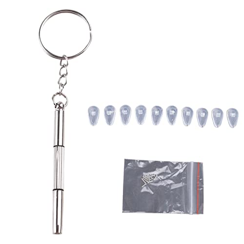 Reparatur Von Brillen Mit Brillen Mit Brillen Und Mikroschraubendreher 5 Paar Einschrauber Brille Nasenpolster Set Set