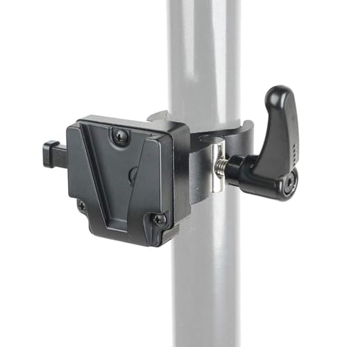 voltrable Came-TV V Mount Batterieklemme, Adapter V Lock/V Mount für Montage auf Lichtständer oder Stativ, Schwarz