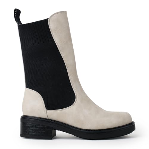 CHATTAWAK Damen 16paralbeige40 Mode-Stiefel, beige, 40 EU
