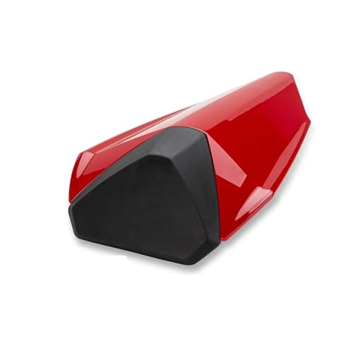 ZSQWRFRG Motorrad Rücksitzverkleidung Motorrad Zubehör Hinten Sitz Gugel Verkleidung Sozius Schwanz Box Abdeckung Für Ducati 899 1199 2012-2015 Hinten Passagier Gugel Verkleidungsabdeckung(Rot)