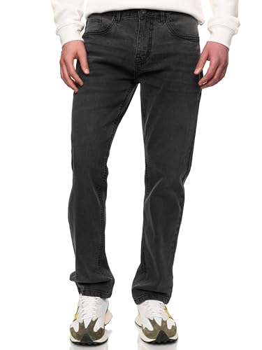 Indicode Herren INSantino Jeanshose aus 99% Baumwolle | Denim Stretch Jeans Männer Dk Grey 32/32