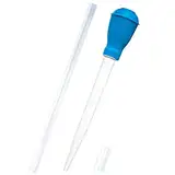 Nifocc Aquarium Wasserwechsler Multifunktions Spritze Transfer Pipette Abfallentferner mit 30cm Länge Verlängerungsrohr für Flüssigdünger Kies Stroh Riff korallen