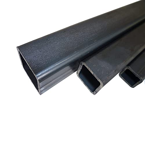 B&T Metall Stahl Vierkantrohr 40 x 40 x 3 mm in Längen à 2000 mm +0/-3 mm Quadratrohr ST37 schwarz roh Hohlprofil Rohstahl