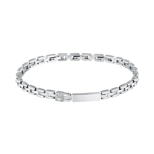 MASERATI Herren-Stahlarmband, Länge 21,5 cm, ICONIC-Kollektion – JM324AVD57