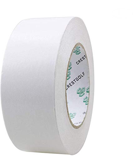 Crestgolf Doppelseitiges 5CMx50M Golfgriffband, für die Installation des Golfschlägergriffs, Multifunktionsband des Golfgriffstreifens, Cropable Strips Starke Haftung, 185 Schläger (2 "x 50 Yard)