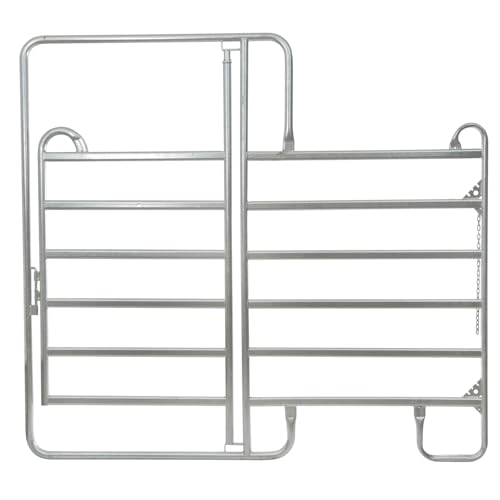Kerbl Panel - Zaunelement 2,4 m mit Tor (incl. Kettenverschl.)