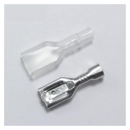 QMKADFQXF 20sets 6.3 Crimp Terminal 6.3mm Insulated Spring Connector 6.3mm Self-Locking Cold Terminal with Case