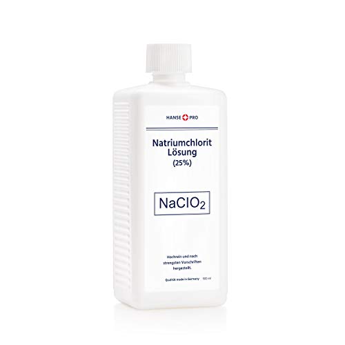 HANSE PRO Natriumchlorit Lösung (25%), 1 x 500 ml, nach Original-Rezeptur, deutsches Qualitätsprodukt