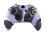 G-MOTIONS Schutzhülle für Xbox One Controller, Silikonschutz für Xbox-Controller, schützt Ihren Controller vor Verschmutzung und bietet zusätzlichen Schutz in Stoßfängen (Weiß/Braun)