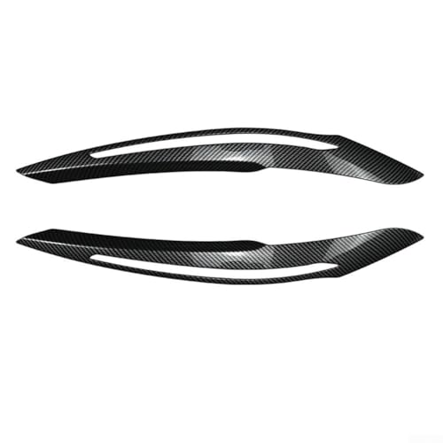 Trendige Scheinwerfer-Augenbrauen für BMW 1er-Serie F20 F21 für Pre LCI Schrägheck, kratzfestes Design (Kohlefaser)