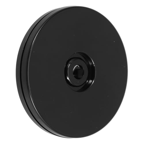 Cabilock Tisch Drehteller Basis küchen drehteller Mini-Plattenspieler Spinning Display Ständer Drehtische für das Handwerk Spinnspeicher-Organizer drehbarer Schwenkständer Acryl Black