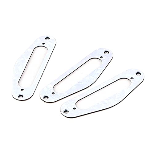 ZIDDAR 3pcs E Gitarre Single Coil T Hals Tippup Surround White Perl Tippup Surround Platte